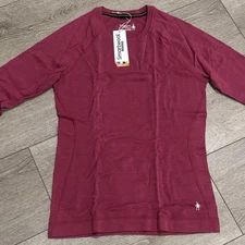 Smartwool Merino 250 Base Layer Shirt Womens Large Festive Fushia NWT Outdoors