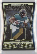 2018 Obsidian Galaxy Gear Relics Electric Etch Orange 7/50 Leonard Fournette 6dp