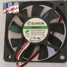 1PCS NEW SUNON KDE1206PFV3 6010 DC 12V 0.6W 6cm 2-wire Cooling Fan