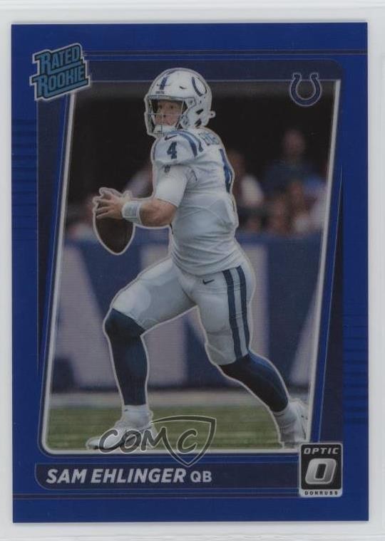 2021 Panini Donruss Optic Rated Blue Prizm /179 Sam Ehlinger #246 Rookie RC