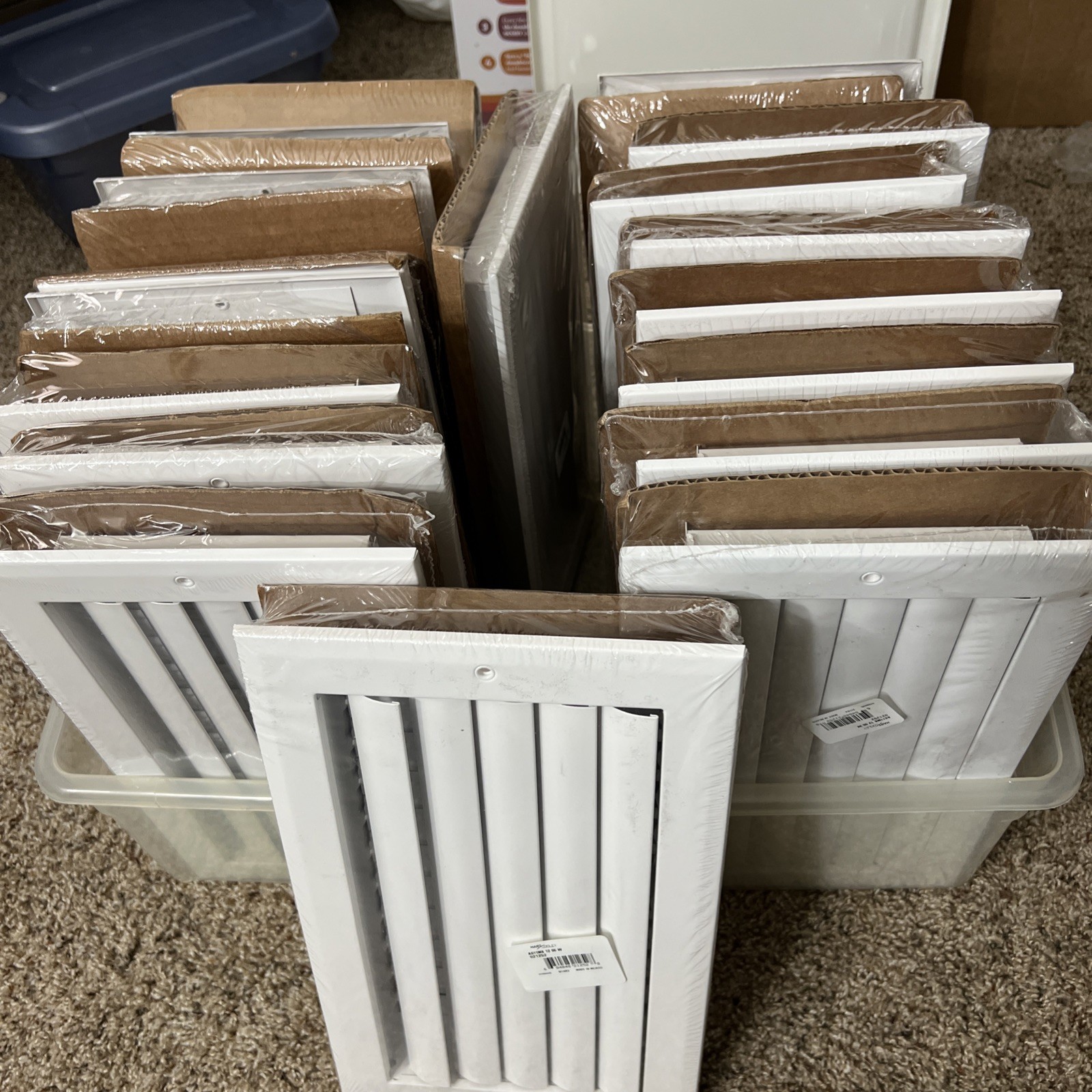 Hart & Cooley 12"x6" Aluminum Curved Blade Register Multi-Shutter Damper, 1-Way