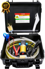 12V Fuel Transfer Pump 85GPH Electric Gasoline Transfer Pump Set