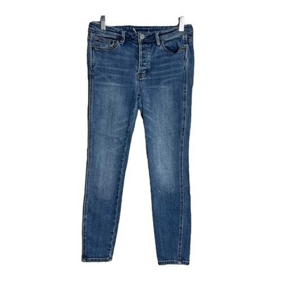 Free People Skinny Jeans Medium Wash 4 26'' Boho Festival Indie Sleaze Casual