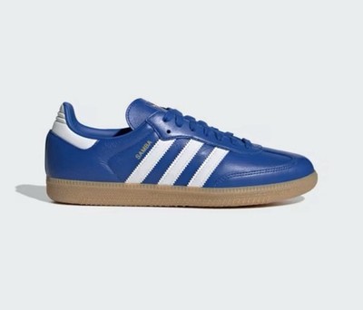 NWT Adidas Samba OG Blue Cloud White Gum Mens JR0882 NEW Sz 10 ($110)