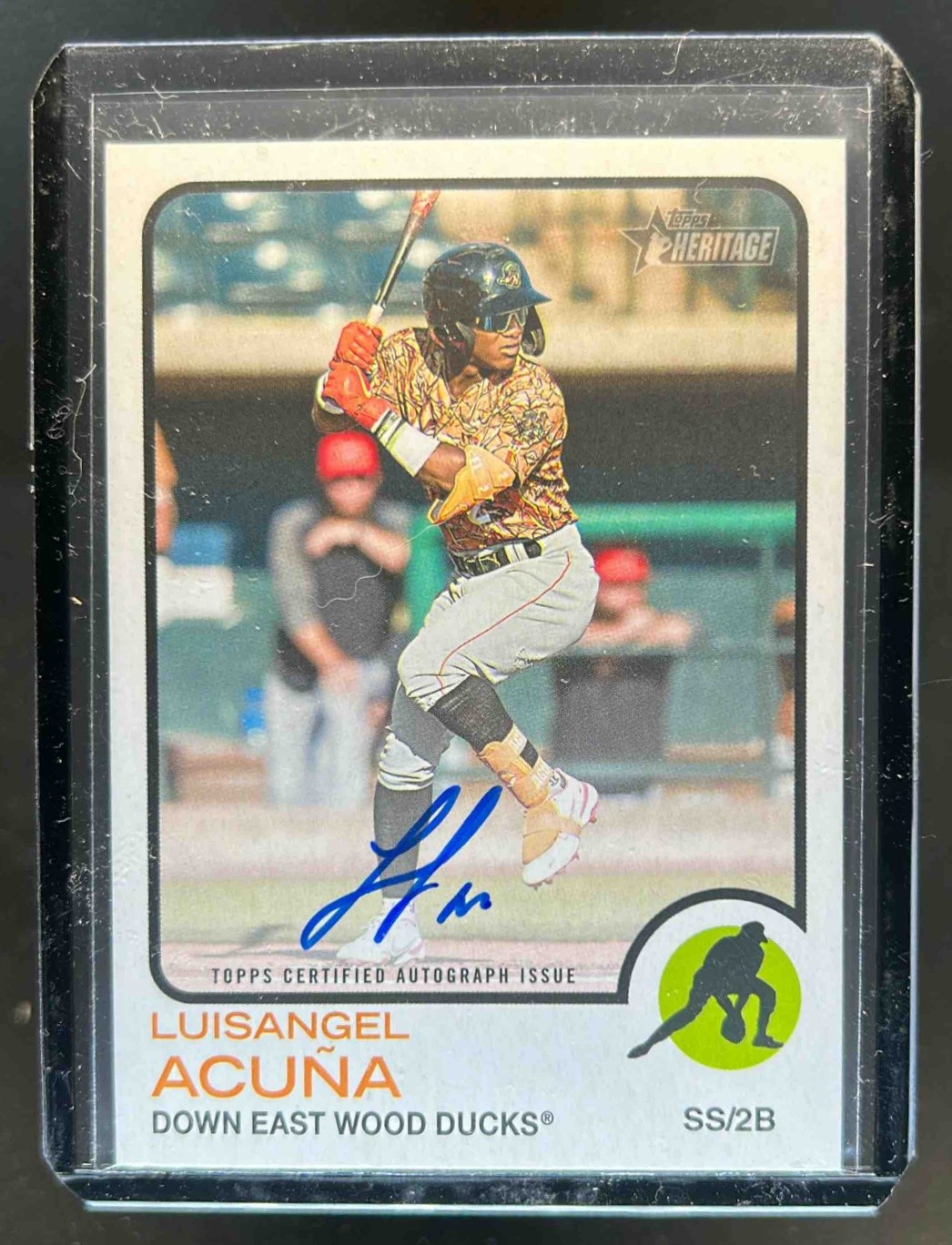 2022 Topps Heritage Minor League Luisangel Acuna Real One Auto #ROA-LA