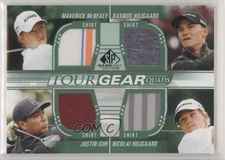 2021 SP Game Used Tour Gear Quads Maverick McNealy Rasmus Hojgaard Rookie RC nr2