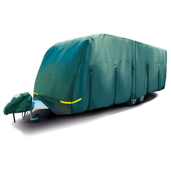 MP9534 Full Caravan Cover x2 Green 648cm x 231cm x 228.6cm For 5.6m-6.2m Maypole - Image 4