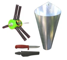 Chicken Plucker + Medium Killing Cone +Swedish Knife  (Home Processing Kit)