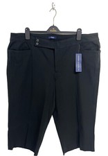 Chaps Women's Black Slimming Fit Pull-On Dress Capri's Size 22W