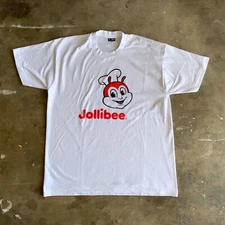 80s - 90s SUPER RARE VINTAGE JOLLIBEE FILIPINO FAST FOOD CHAIN T-SHIRT MEN SZ XL