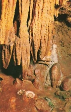 Postcard Fried Eggs Caverns of Luray Virginia
