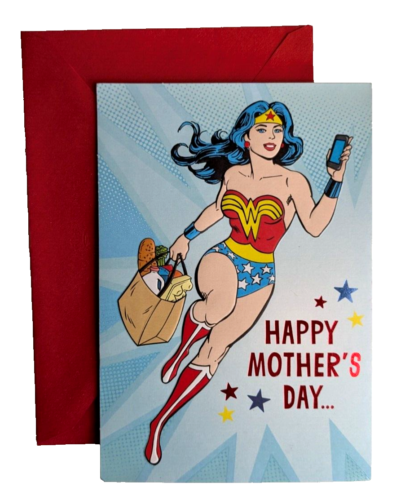 Wonder Woman Mother's Day Card Hallmark - New & Unused