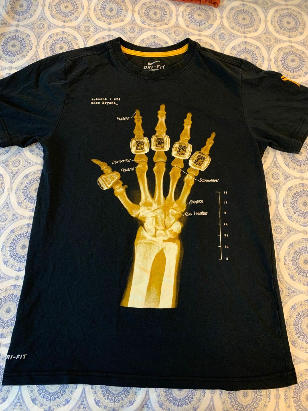 kobe bryant x ray t shirt