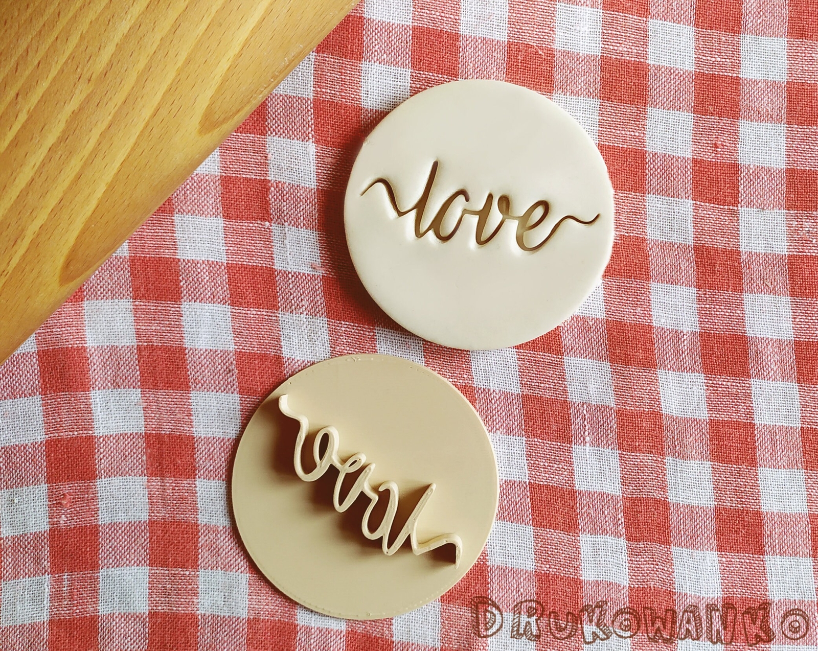 Love Stamp Embosser Cookie Cutter Pastry Fondant Dough Biscuit