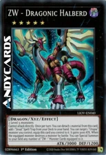ZW - DRAGONIC HALBERD • (Zw - Alabarda Dragonica) • Super R • LIOV EN040 YUGIOH!
