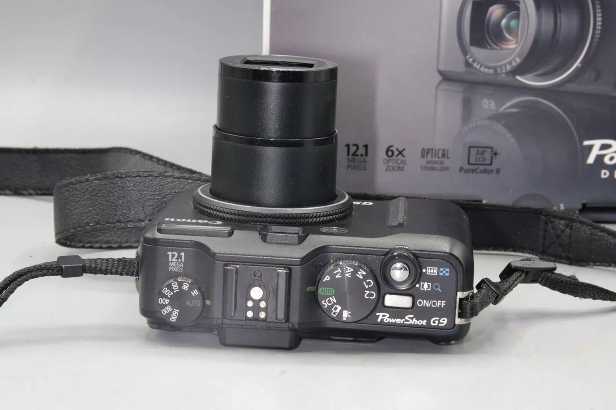 Canon PowerShot G9 12.1MP Digital Camera - Black for sale online