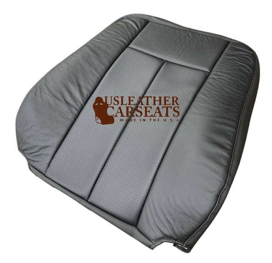 Ford Expedition Limited 2010 2011 2012 conductor inclinado trasero cuero cubierta de asiento negro Foto 3 de 4