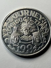 Rare 1984 Journey Through Time Mardi Gras Token Aluminum #to1