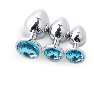 Stainless Steel Diamond Anal Butt Plug Bead For Women Male Adult Sexual  Game Toy | eBay