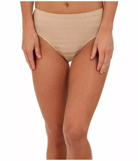 $59 Jockey Women's Beige Seamfree Matte And Shine High-Cut Underwear Size 7