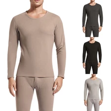 Underwear Set For Men Thickened Warm Casual Long Sleeve Single Layer Long Johns