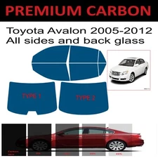 Premium Carbon Window Tint fits Toyota Avalon 2005-2012 precut tint