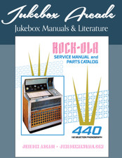 ¡NUEVO! Rock-Ola 440, 160 Selección Jukebox Manual de Servicio y Lista de Piezas en COLOR