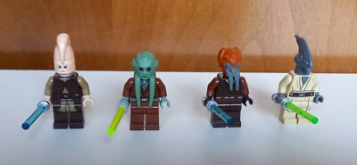 Lego Star Wars Jedi Minifigures Kit Fisto, Ki Adi Mundi, Coleman Trebor Plo Koon