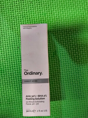 *2 PACK*The Ordinary Direct Acids AHA 30% + BHA 2% Peeling Solution 1 fl oz