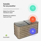 Blumfeldt Raised Bed 432 L Weatherproof Planter Box 120x60x60 cm Wood Optic