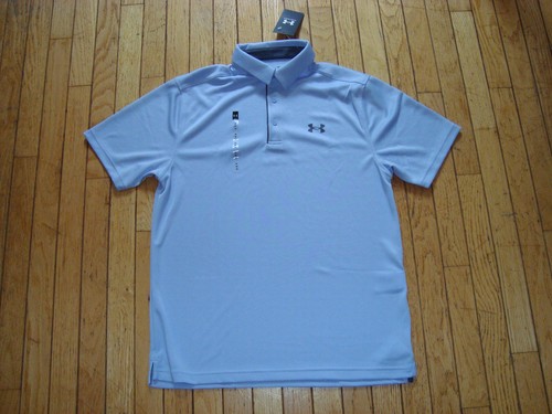 UNDER ARMOUR TECH POLO LIGHT LILAC BLUE SHIRT MEN'S SIZE MEDIUM BNWT@$45.00 - Picture 2 of 10