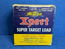Vintage Shotgun Shell Box 12 GAUGE  Western Xpert Target  Load Empty