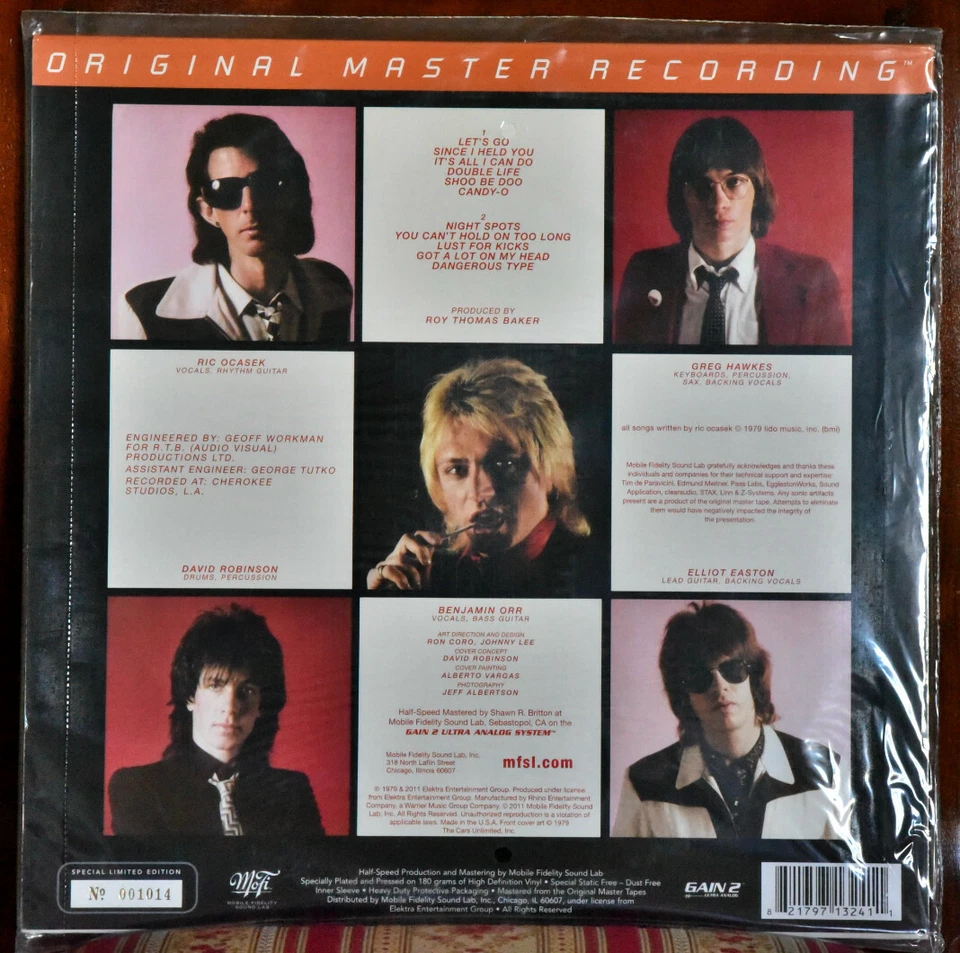 AUDIOPHILE MOBILE FIDELITY MFSL 324 THE CARS "Candy-O" 180g , No. 1014 SEALED Foto 2 de 2