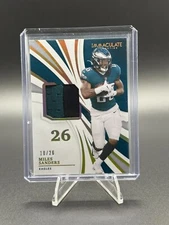 2021 Panini Immaculate Miles Sanders 10/26 Patch INM-MSA
