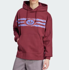 ADIDAS Originals 90S HOODIE Sweatshirts PULLOVER SHADOW RED SIZE M New JM0470