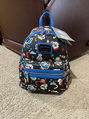 Disney Parks Disneyland Loungefly Mini Backpack California Attraction Icons NWT
