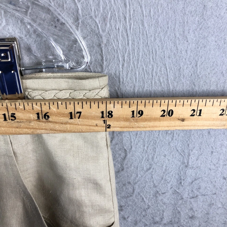 Pantalones Willi Smith Mujer 14 Tostados 100% Lino Pierna Ancha Forrados Lagenlook Neutro Foto 4 de 4