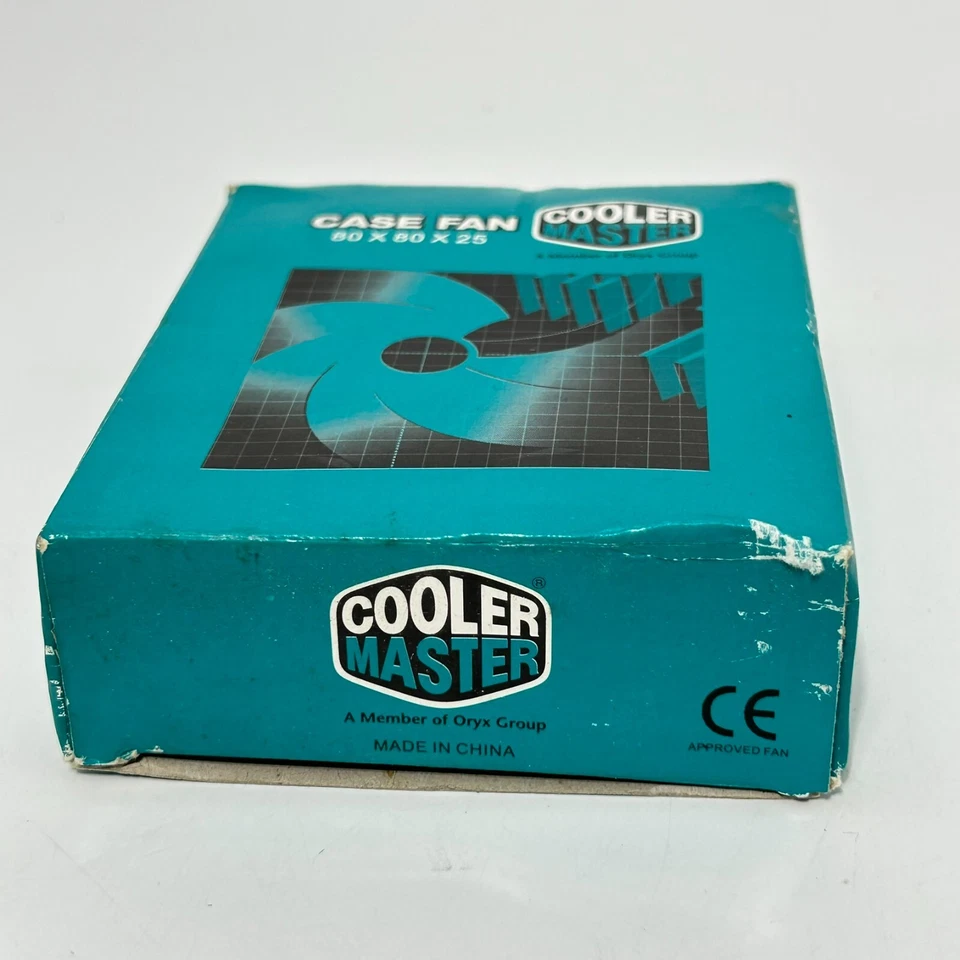 Genuine Cooler Master Black Plastic Sleeve 80 x 80 x 25 CPU Case Fan Sealed - Image 4 of 4