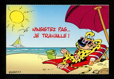 Comic chrome postcard Marsu Prodcutions La Queue du Marsupilami Belgium cartoon 