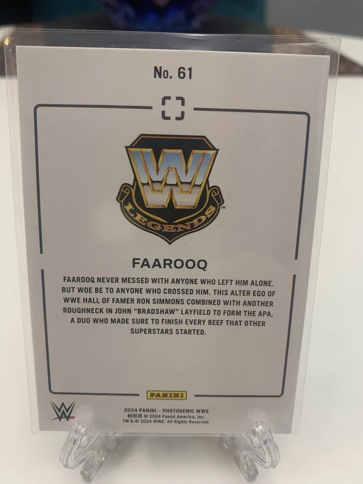 2024 WWE Panini Photogenic Faarooq Maze Parallel #61 22/25 - Image 2 of 3