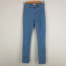 Ava & Ever Womens Size 12 Blue Straight Leg High Waist Stretch Jeans