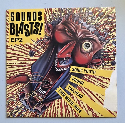 VARIOUS Sounds Blasts! EP2 7'' 33rpm UK 1989 Picture Sleeve Solid Centre VG/NM