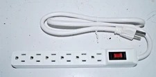 3 LOT 6 Outlet Safety Surge Protector Plug AC Wall Power Strip Extension 3" CORD