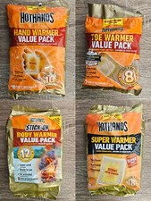 HOTHANDS Value Pack Hand Warmer, Toe Warmer, Super  Body Warmer 8,10,12,18 Hrs