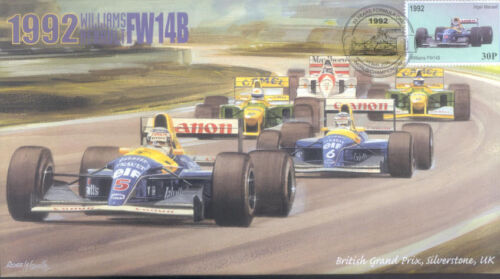 1992 WILLIAMS RENAULT FW14B SILVERSTONE F1 Cover  - Photo 1/1