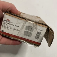 Design House 181420 3-1/2 in. x 5/8 in. Radius Satin Nickel Door Hinge 6 Holes