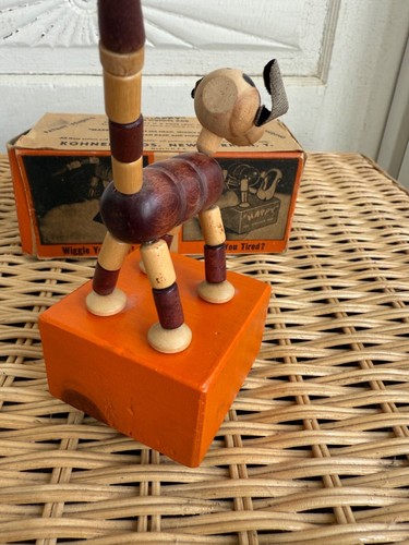 Vintage 50's Kohner Happy Dog Wood Puppet Original Box - Picture 10 of 15
