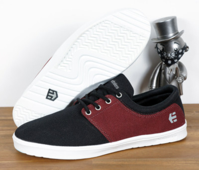 Etnies Skateboard Skate Schuhe Shoes Barrage SC Black Red White Suede 9/42