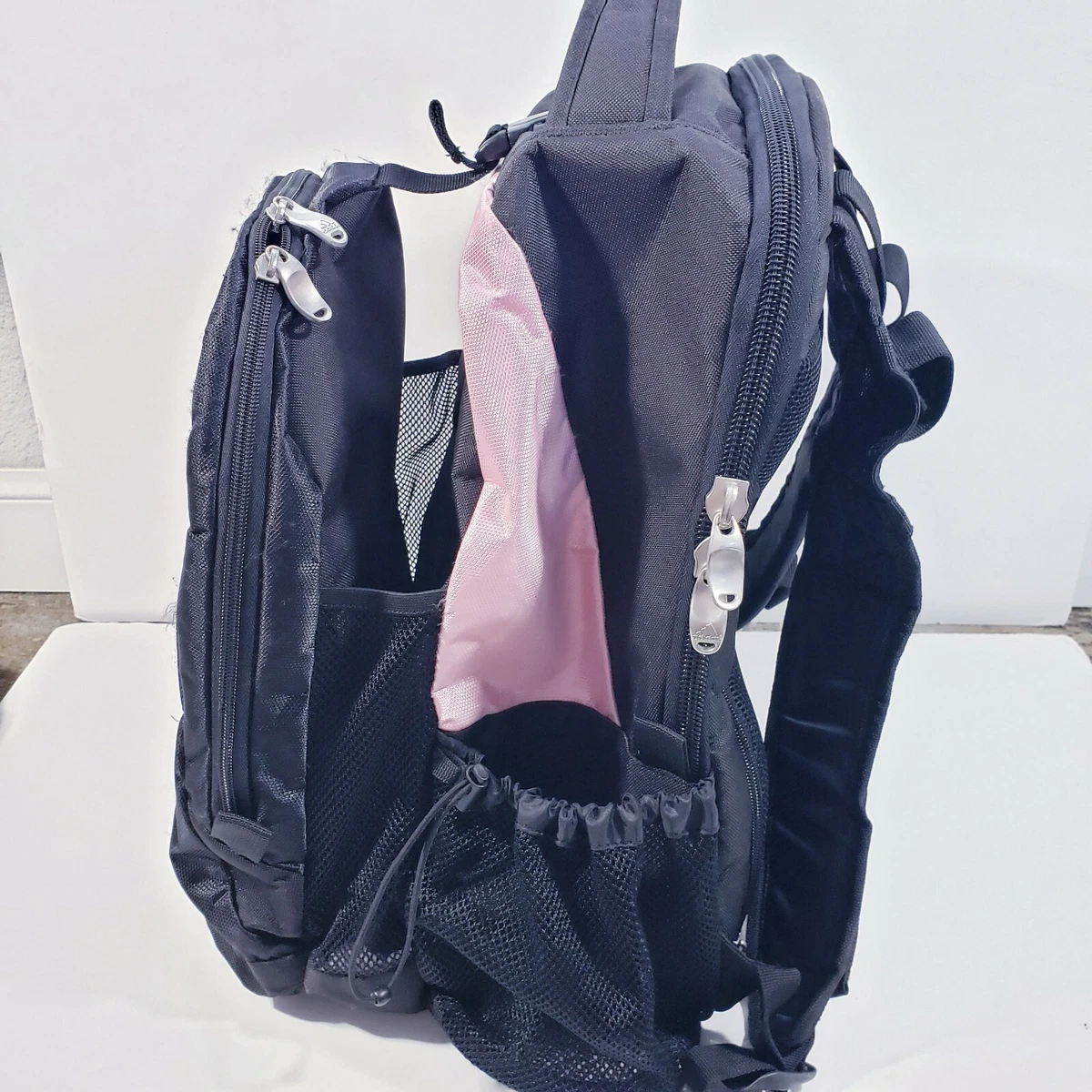 suicidio eje esperanza ADIDAS Barricade Backpack Black Pink | eBay