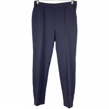 St. John Black Label Crop Pants Blue Nylon Elastane Women's Size 6